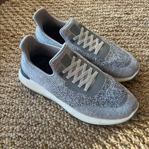 Peter Millar Gray Knit Sneakers
